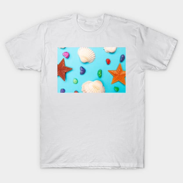 Summer Sea Shells T-Shirt by NewburyBoutique